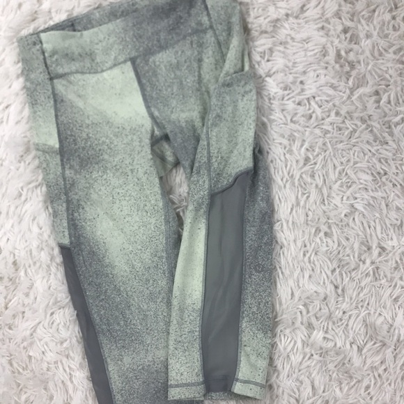 Lululemon Speed Up Crop *Mesh 21" Ocean Spray Fluro Citrus Light Cast - Picture 2 of 5